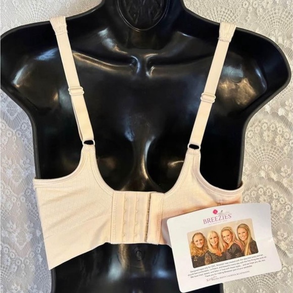 NWT Breezies Ivory, Underwire, Comfort Straps Bra 34C - Picture 4 of 10